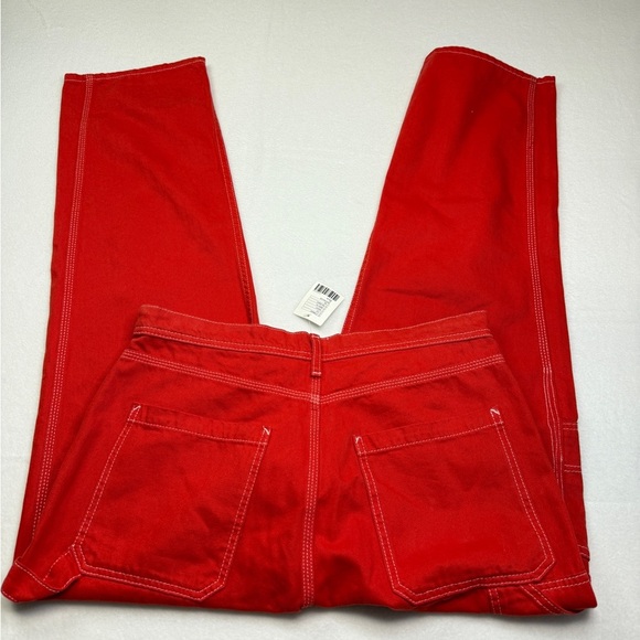 BDG Vibrant Red Denim Pants - Picture 3 of 4